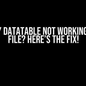 JQuery Datatable Not Working in JSP File? Here’s the Fix!