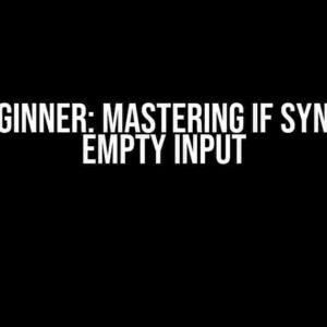 Perl Beginner: Mastering IF Syntax for Empty Input